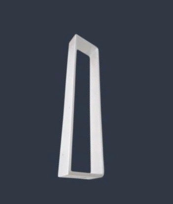 (1) pata de pletina 40mm x 8mm de (90 cm alto x 16 ancho) Blanco