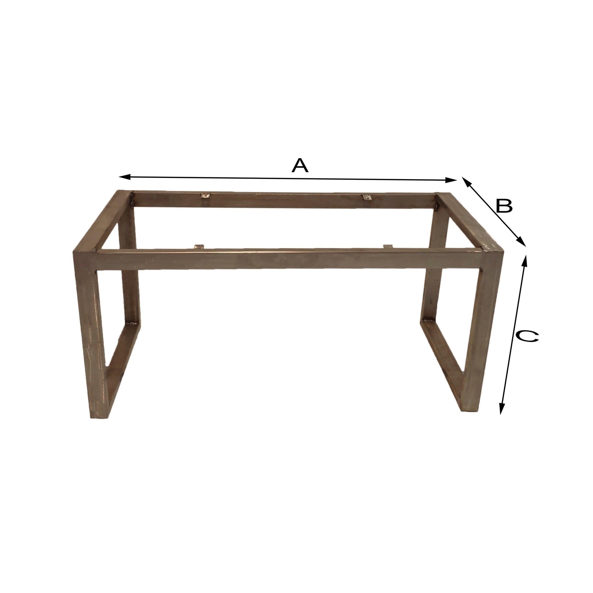 Patas mesa salón acero inox. 304 tubo 4 x 2 cm - Welderfire