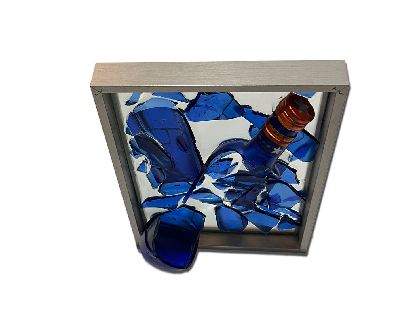 Cuadro Resina Epoxi botella de Larios 12 Rota - Diseño Exclusivo Moderno