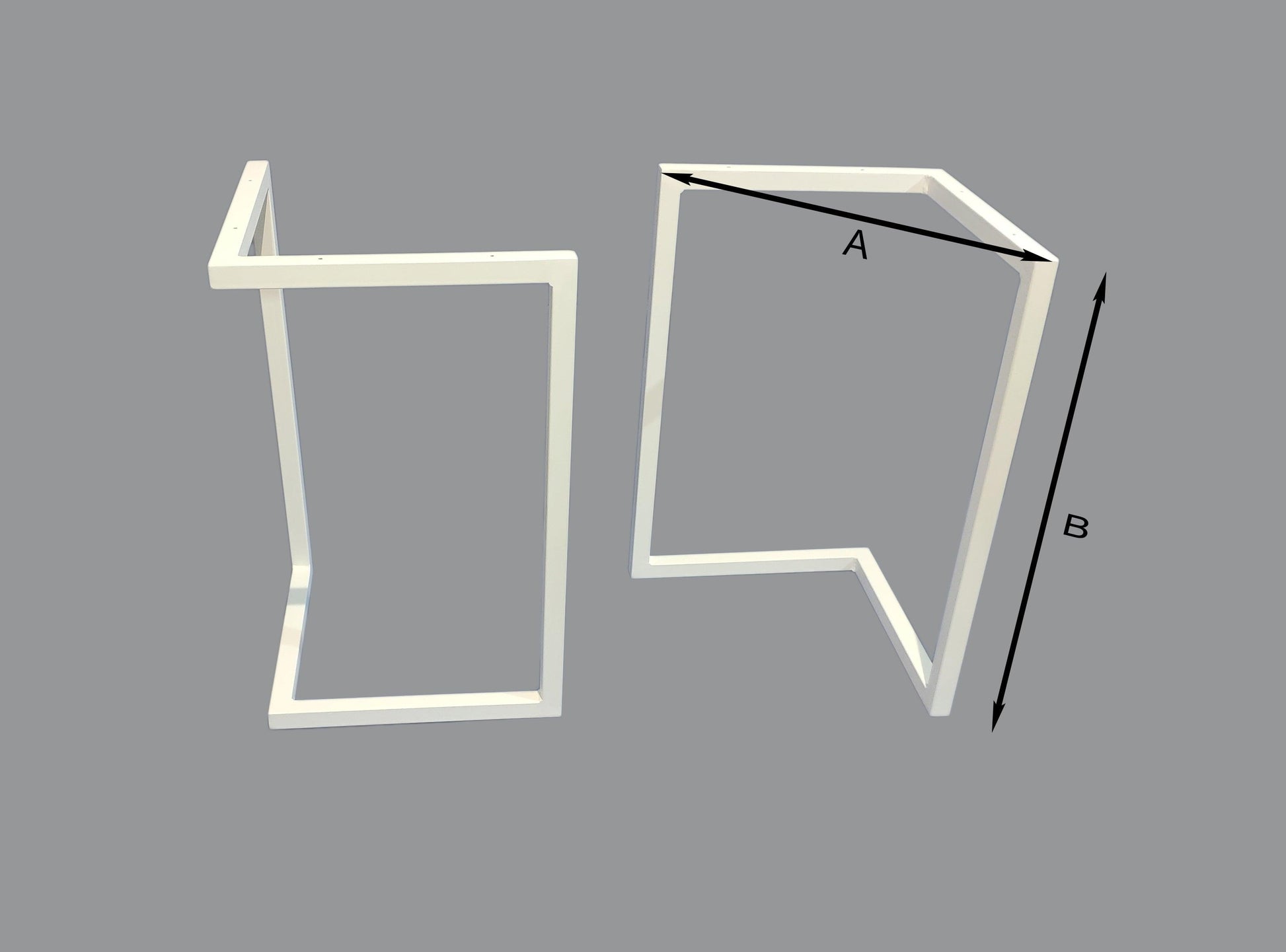 2 Und. Patas en v blancas para mesa DIY - Welderfire