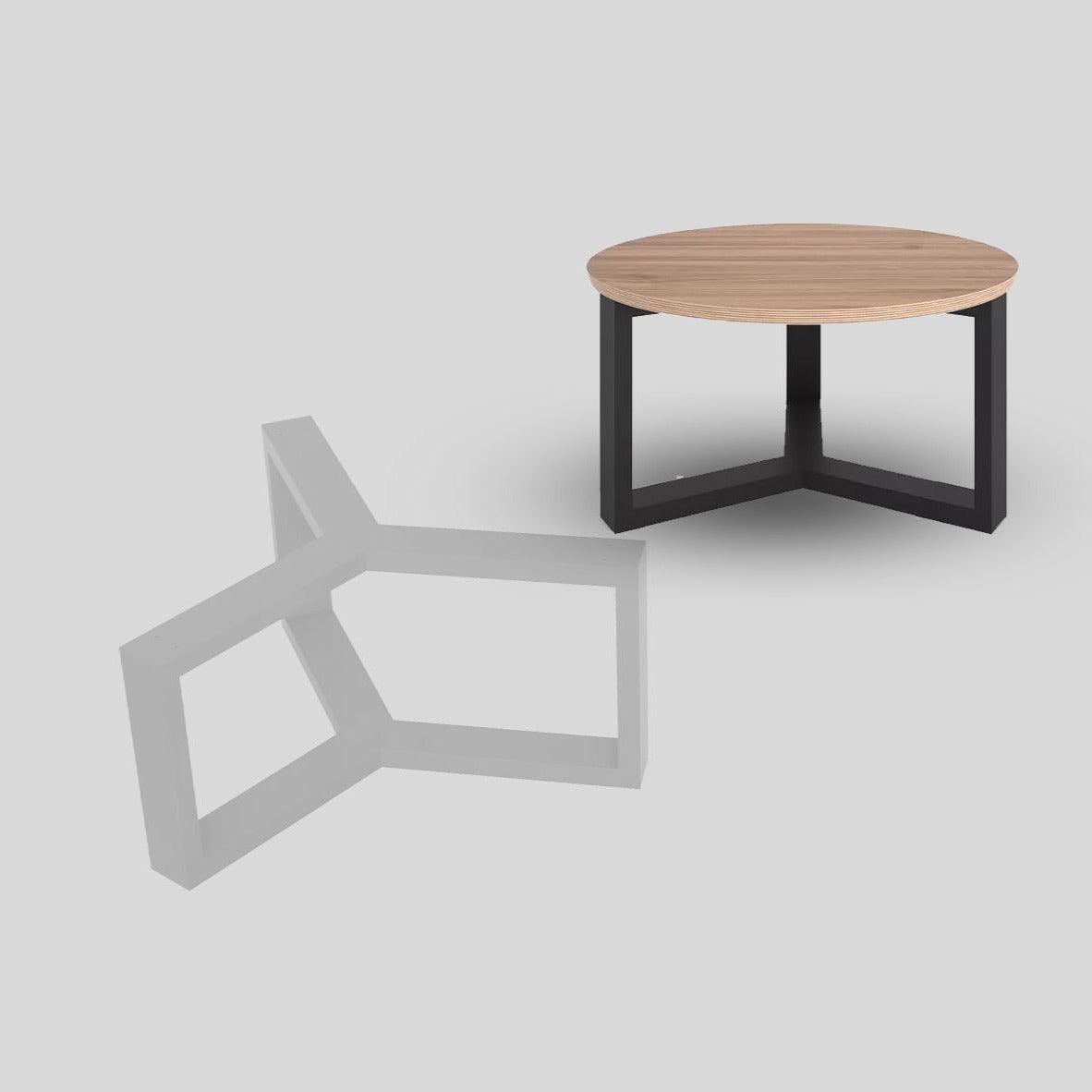 Patas mesa salón en estrella Blancas tubo 4x2 cm - Welderfire