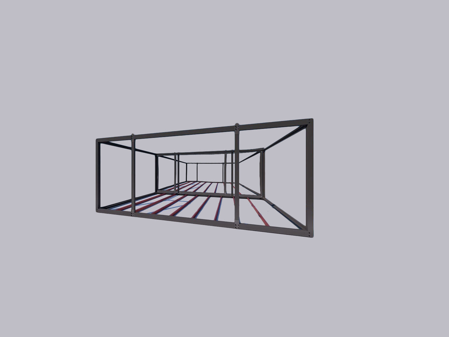 Estructura Metálica Casa Modular 6M X 6M X 3,2M Alto - 36m2 -