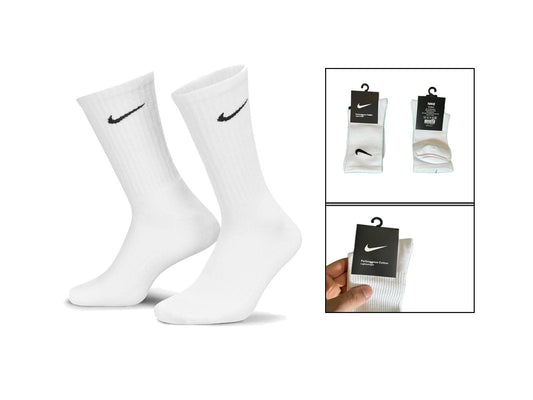 Calcetines largos nike blancos