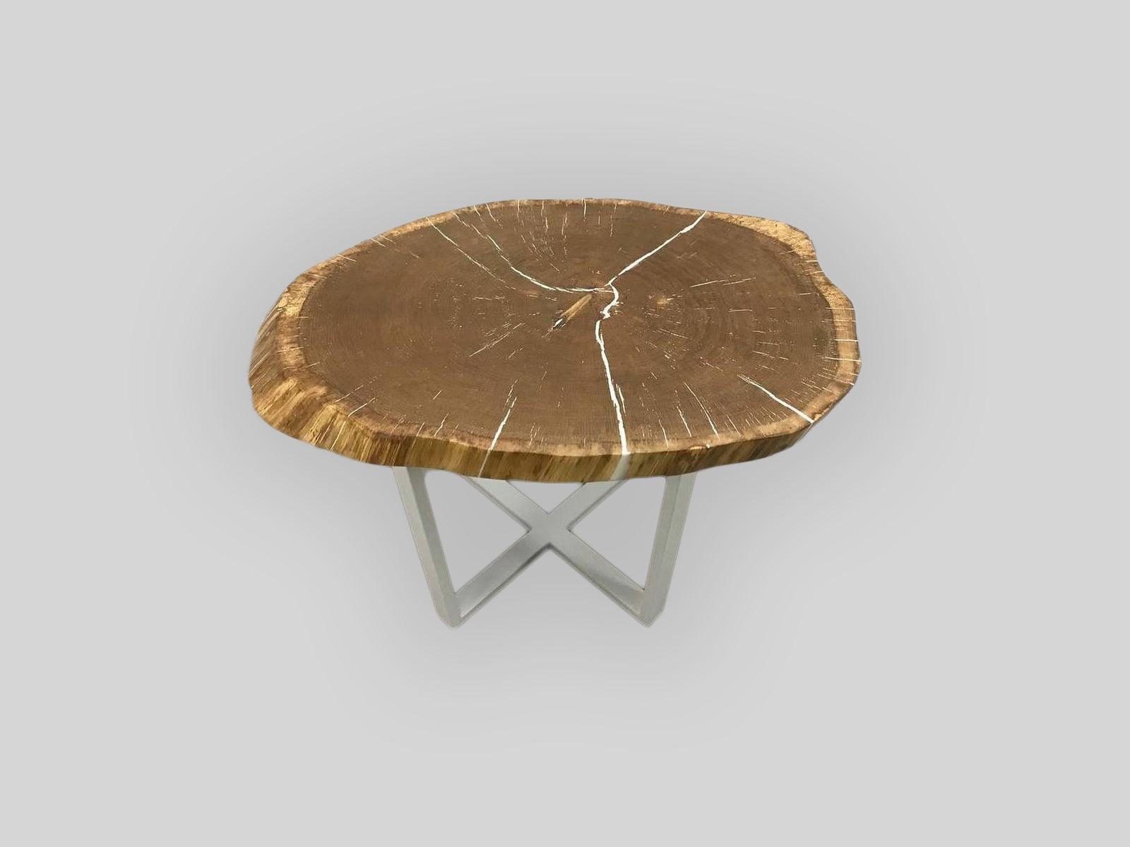 Mesa Premium de tronco de arbol con resina epoxi - Welderfire