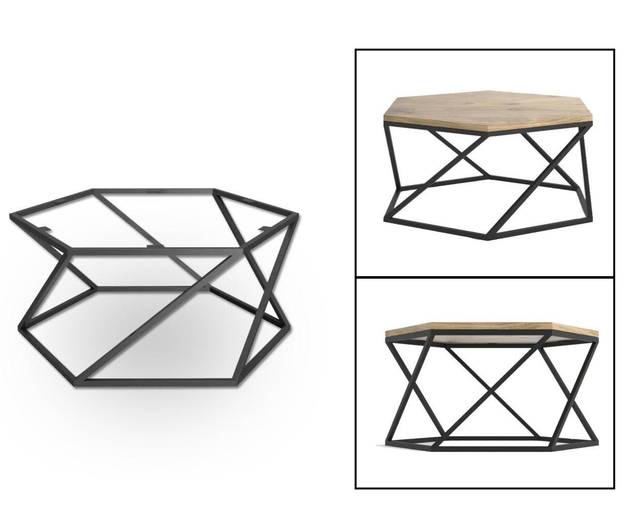 PATAS HEXAGONALES MESA