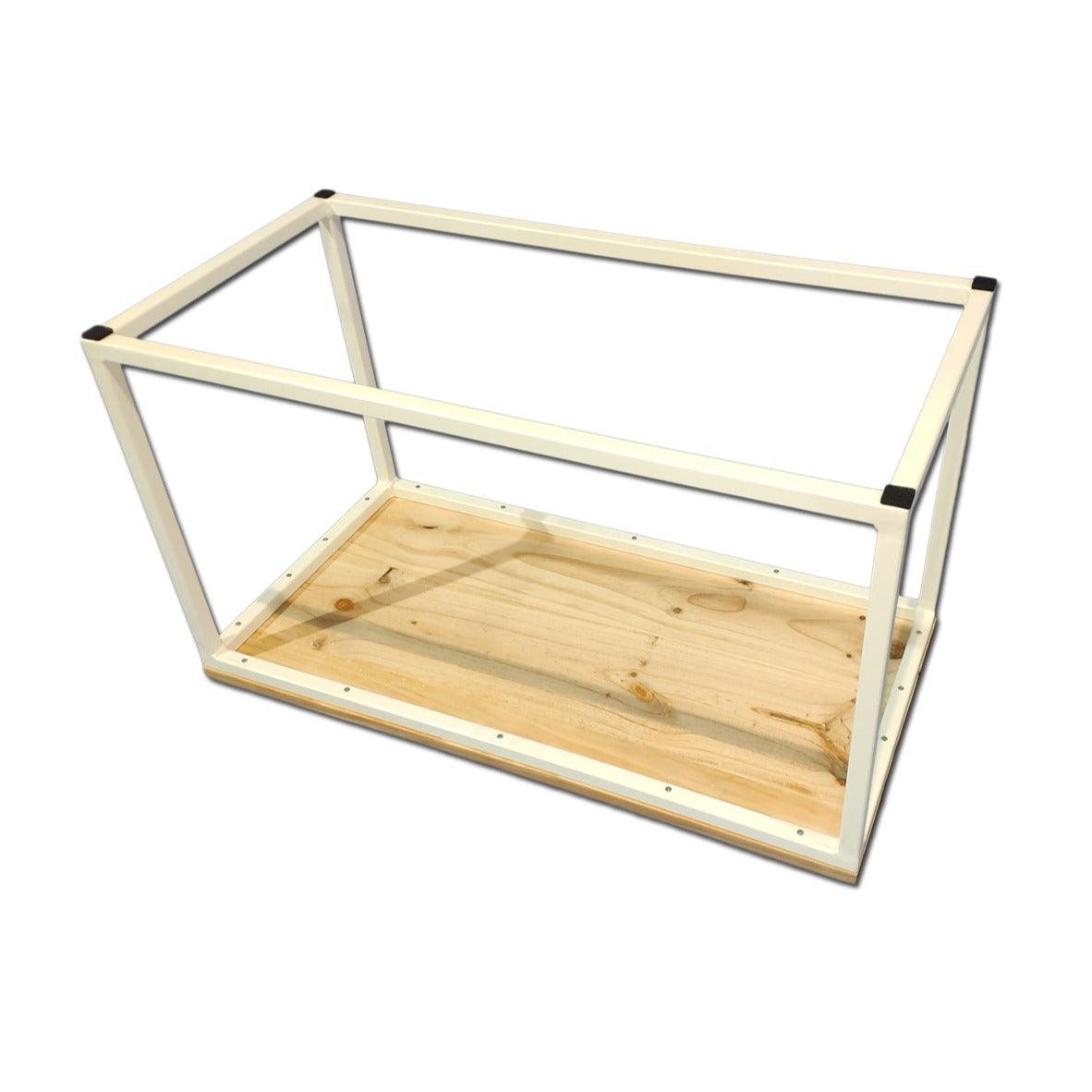 MESA MODERNA BLANCA MADERA NATURAL DE PINO LACADO - Welderfire