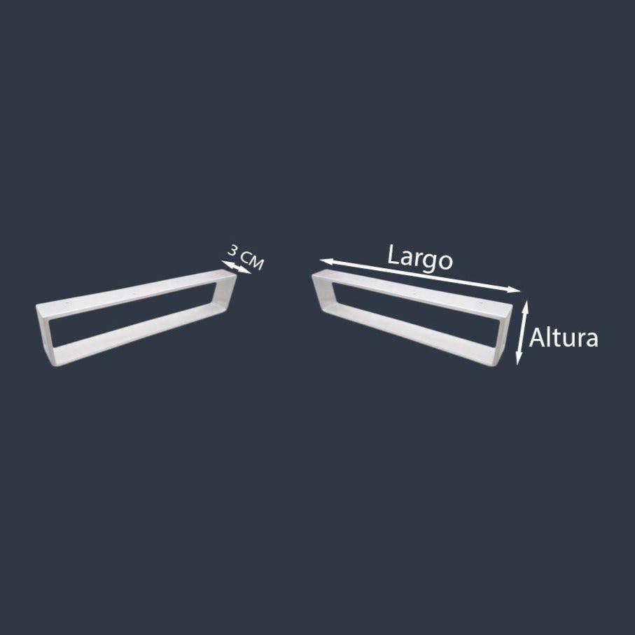 22 unidades de patas en negro satinado acero para mueble sofá personalizables a medida - Welderfire