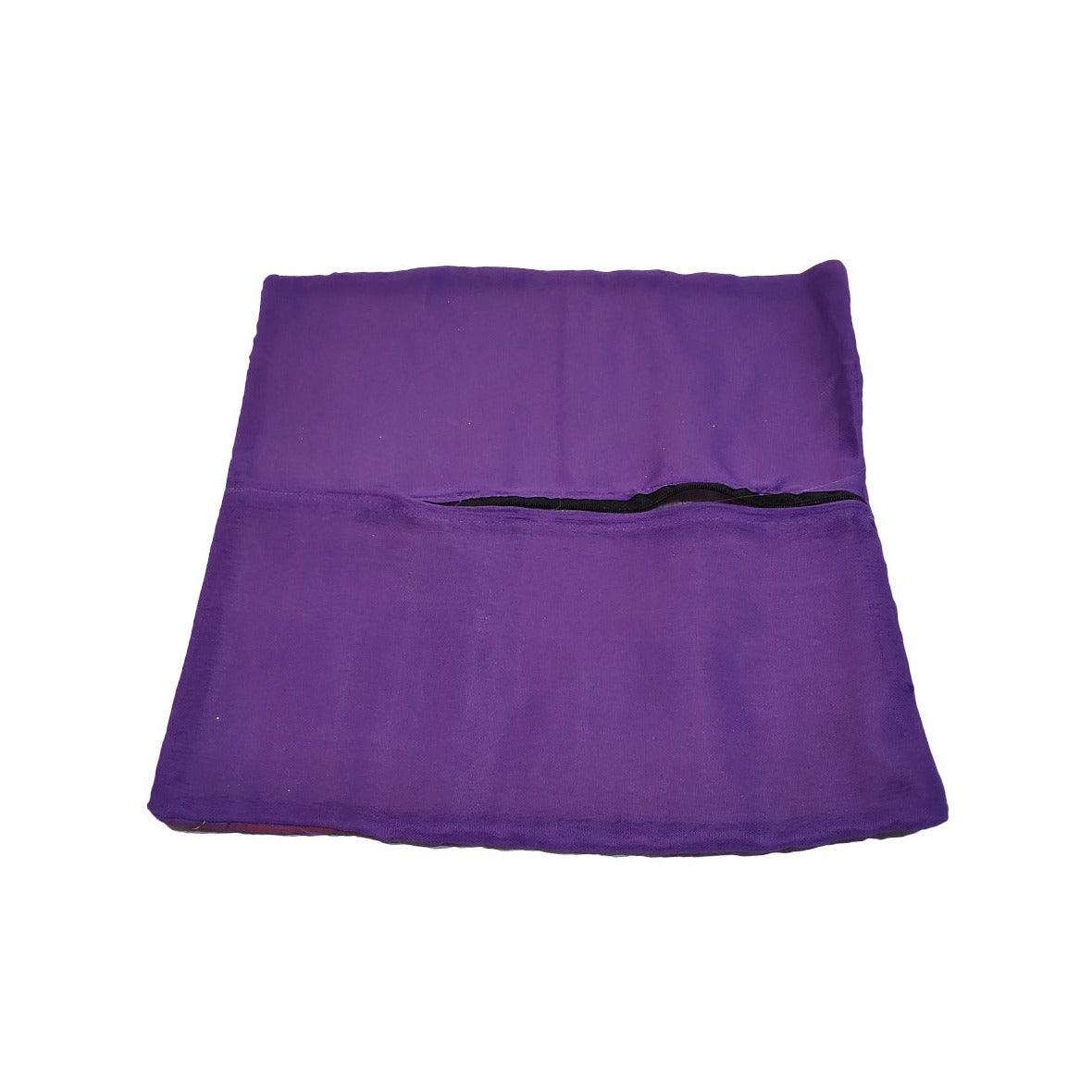 cojín 30 x 30 cm estilo marroquí con acabados en color oro lila - Welderfire