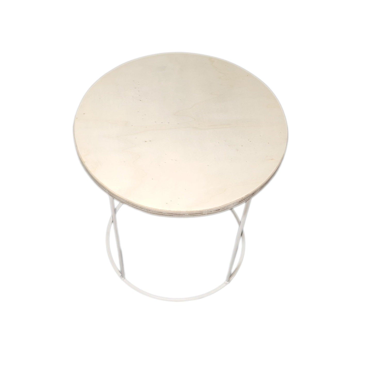 Mesilla redonda madera 4 patas - Welderfire