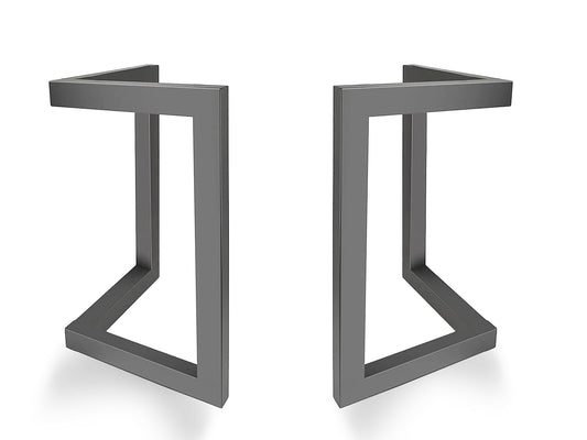 2 Patas mesa cuadradas en V tubo 3x3cm