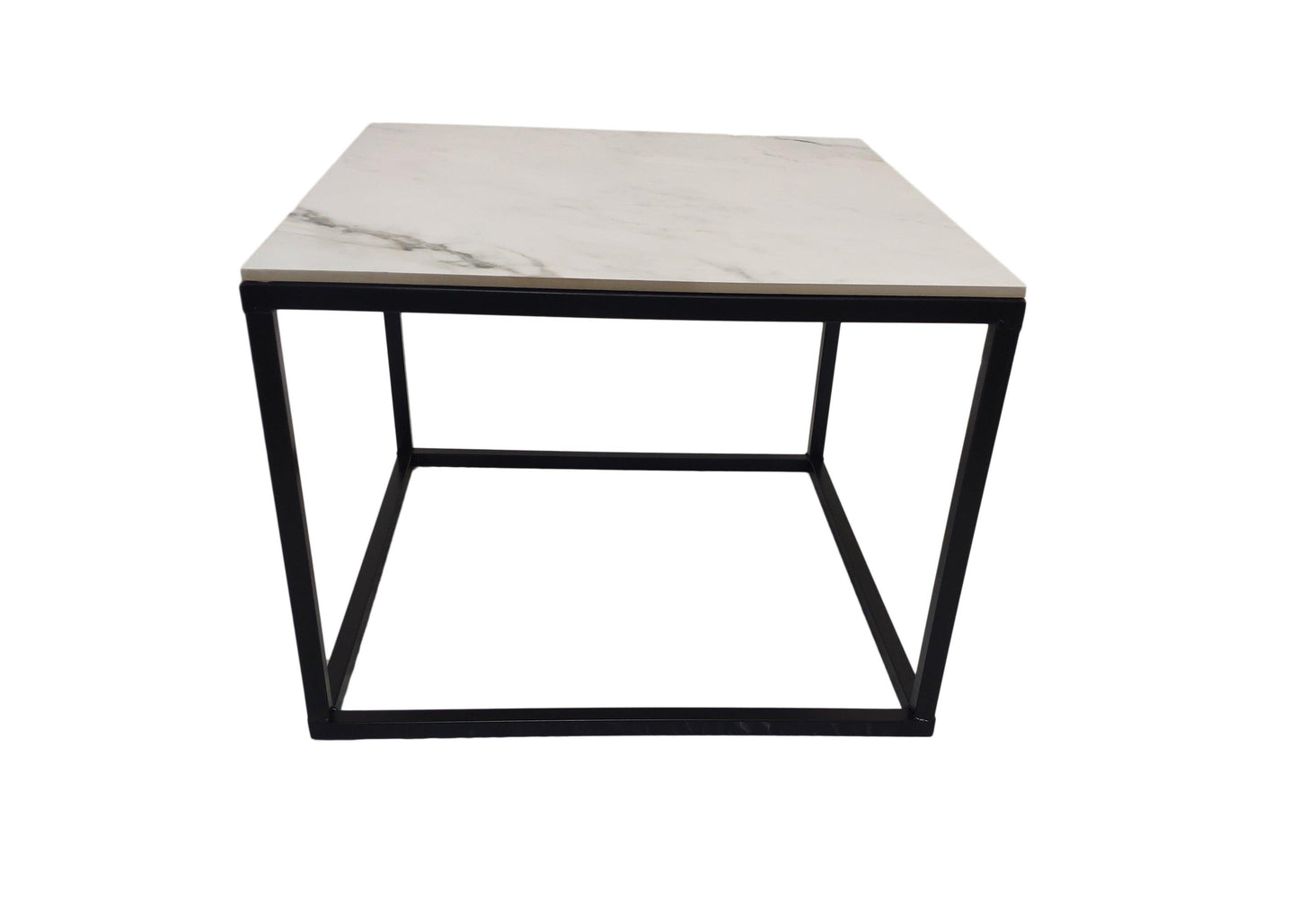 Mesa Negra de acero diseño mármol. - Welderfire