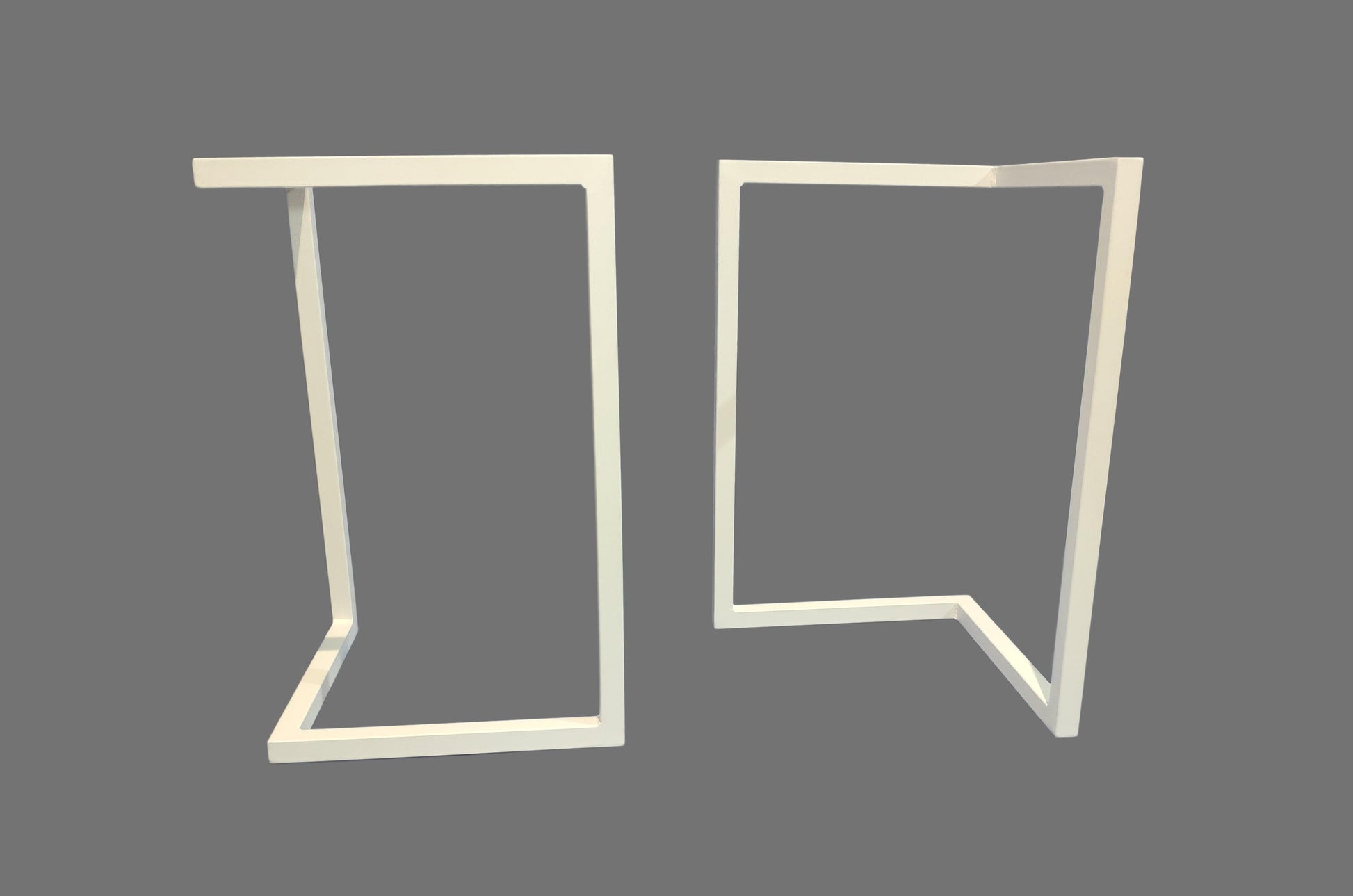 2 Und. Patas en v blancas para mesa DIY - Welderfire