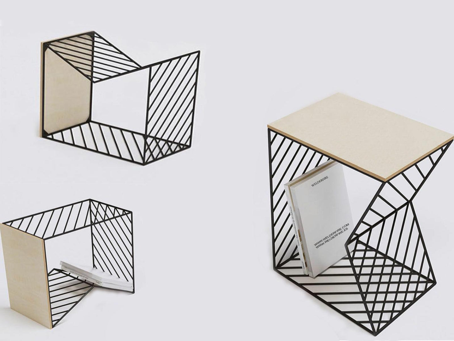 Mesilla auxiliar de diseño madera contrachapada - Welderfire