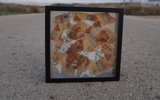 Cuadro Decoracion Euros Realista Moderno