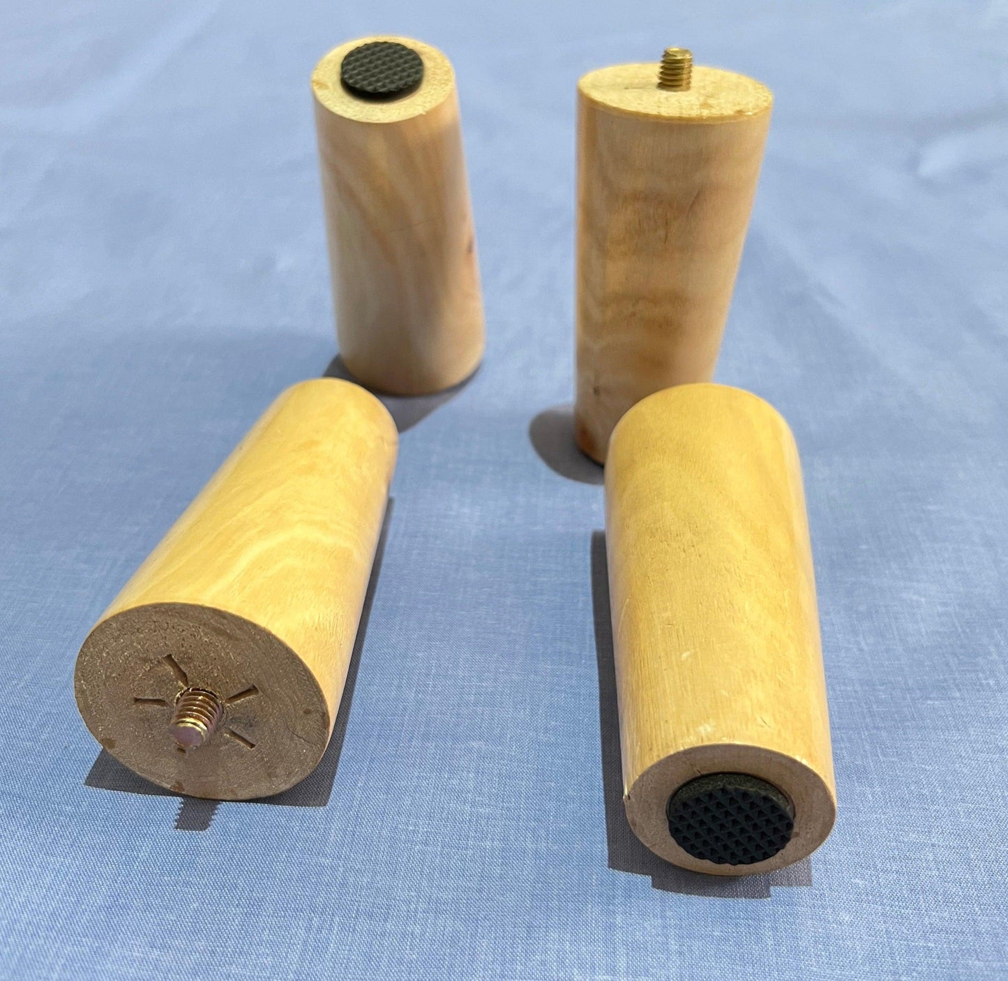 patas mueble sofá de madera natural   