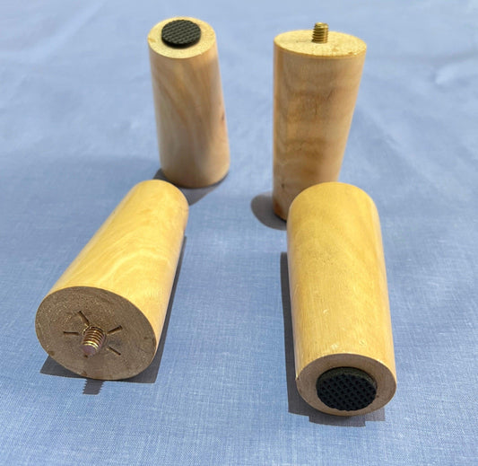 patas mueble sofá de madera natural   