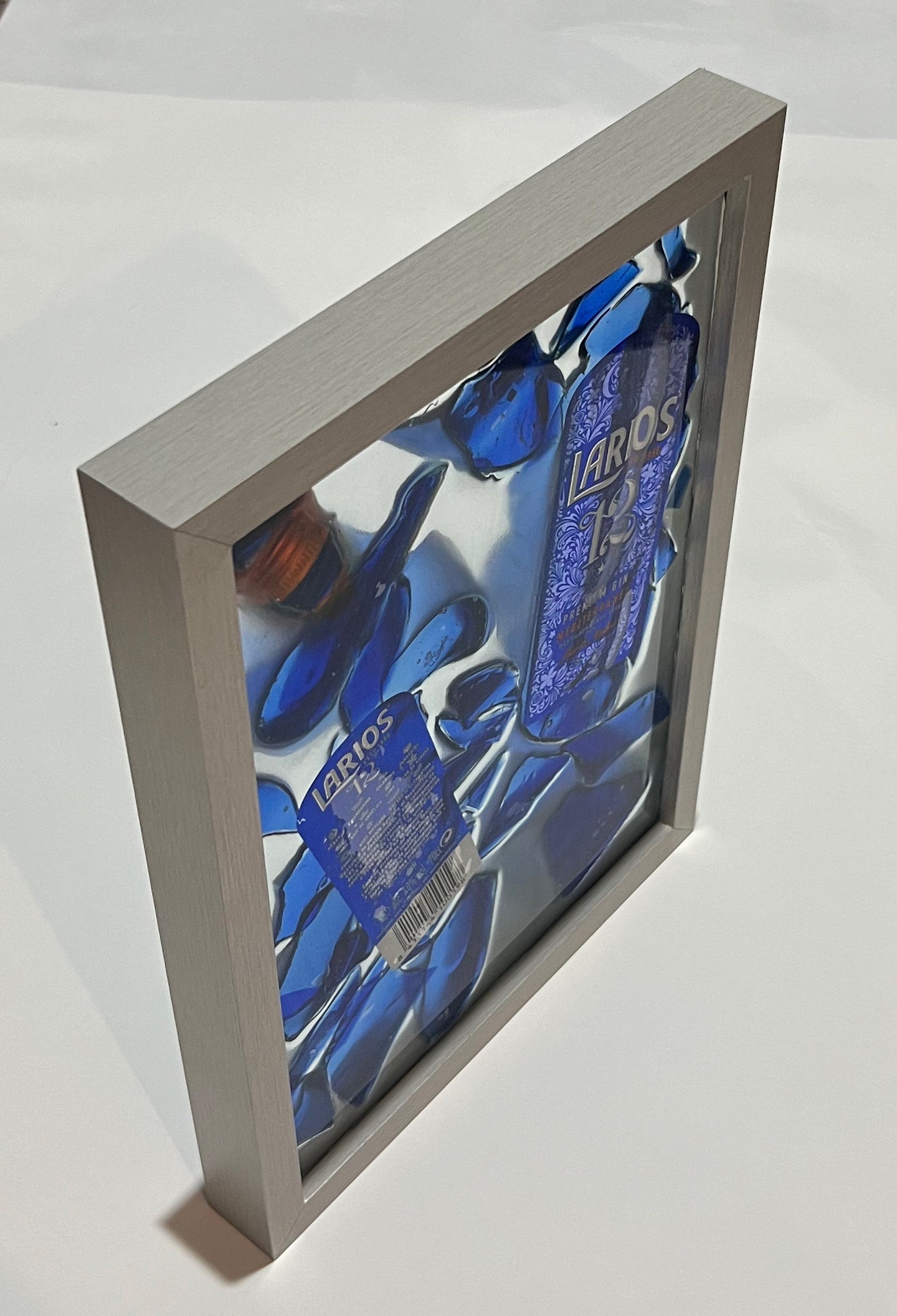 Cuadro Resina Epoxi botella de Larios 12 Rota - Diseño Exclusivo Moderno