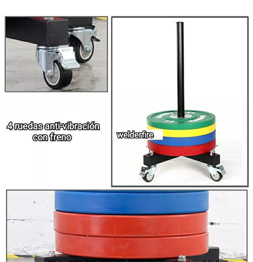 Soporte Almacenaje Con Ruedas Para Discos Pesas - Welderfire