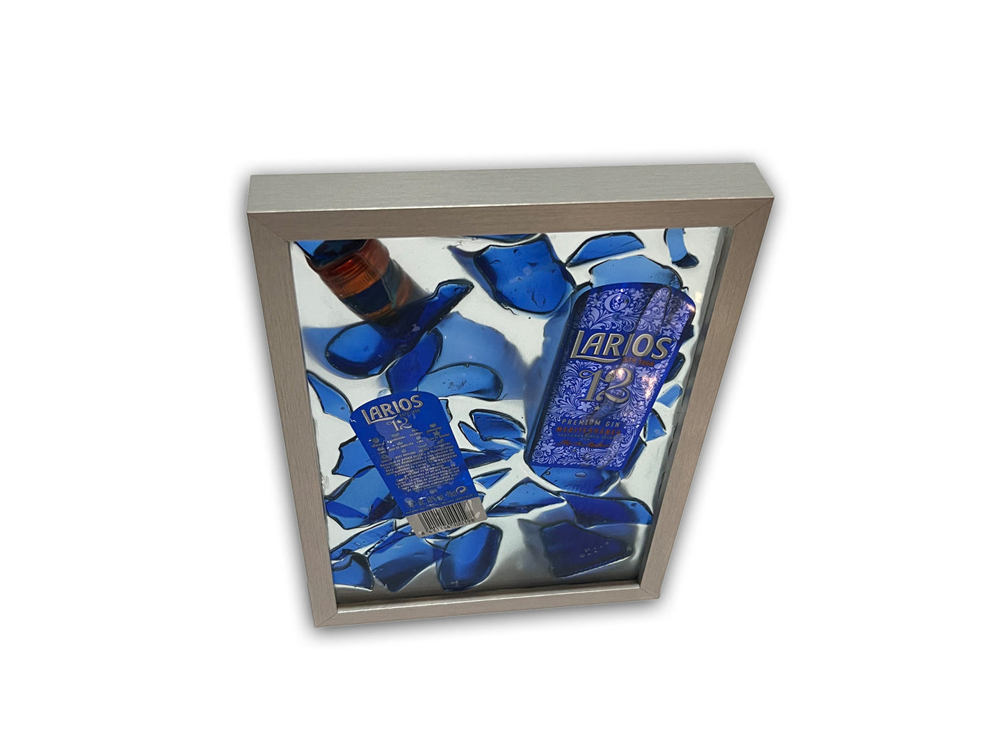 Cuadro Resina Epoxi botella de Larios 12 Rota - Diseño Exclusivo Moderno