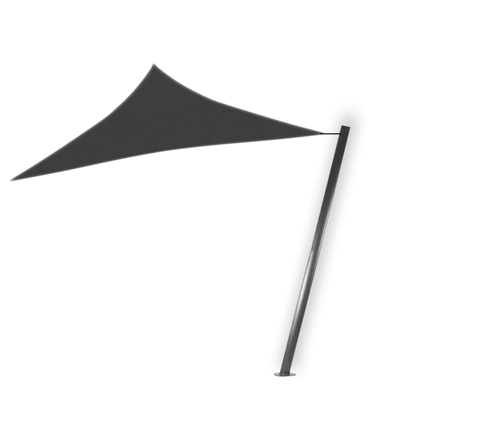 2 Columnas para toldo de vela personalizables y muy resistente para exterior y jardín acero