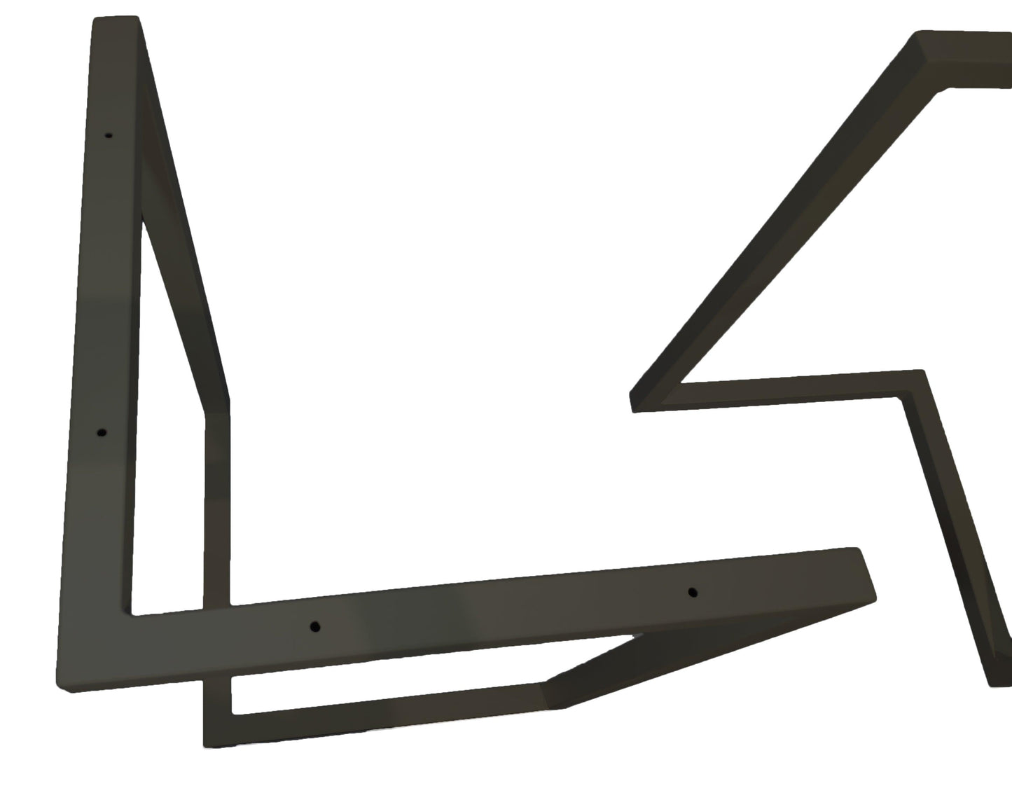 2und. Patas Mesa Moderna en V blanco brillo 100cm alto x A 50cm - Welderfire