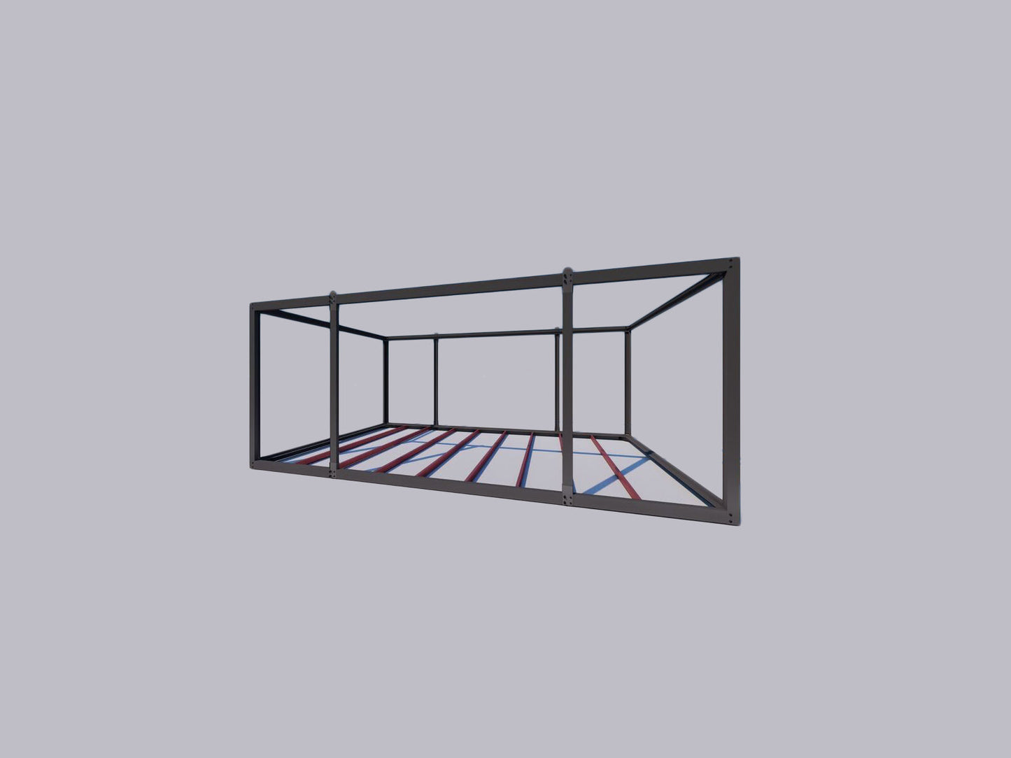 Estructura Metálica Casa Modular 6M X 3M X 3,2M Alto - 18m2 -