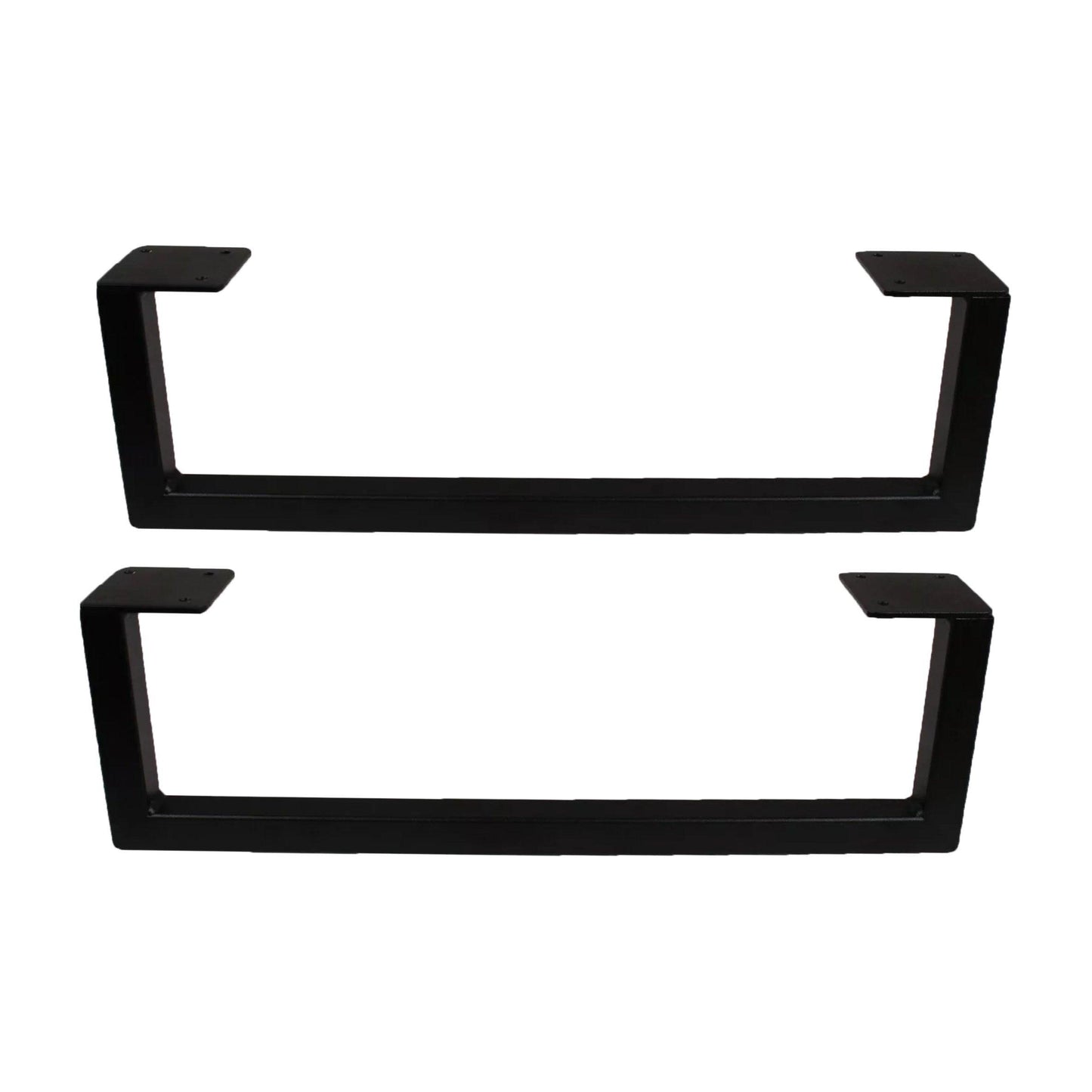 2x Patas negras metal acero mueble auxiliar Steel Style
