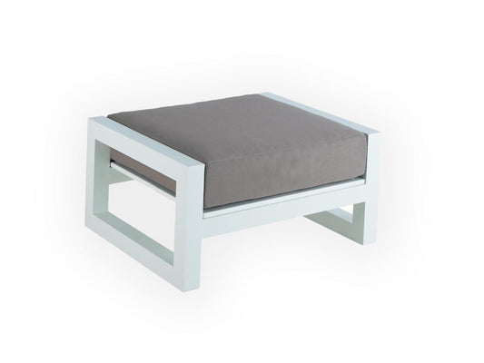 banco reposapiés exterior gris para piscina - Welderfire