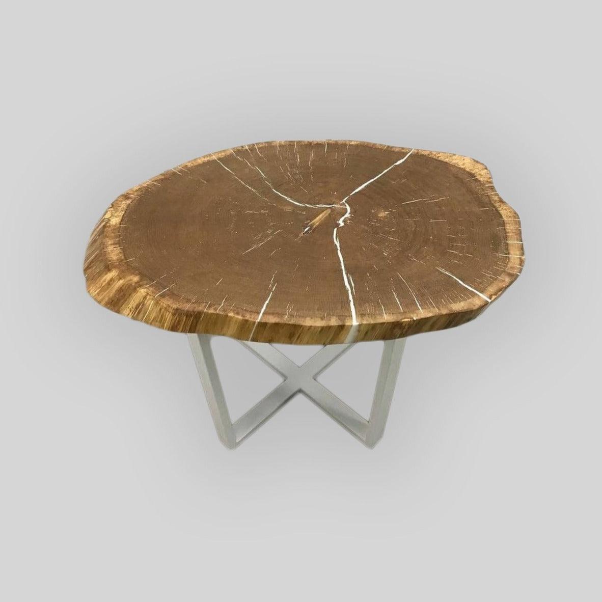 Mesa Premium de tronco de arbol con resina epoxi - Welderfire