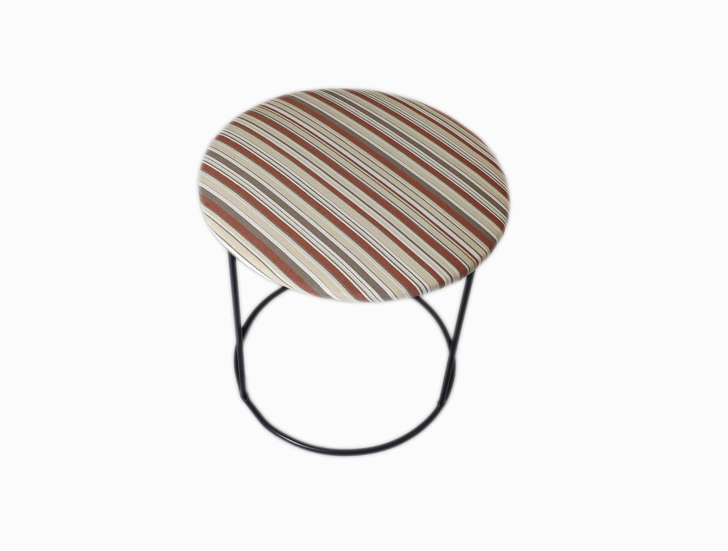 taburete redondo acolchado rayas de colores - Welderfire