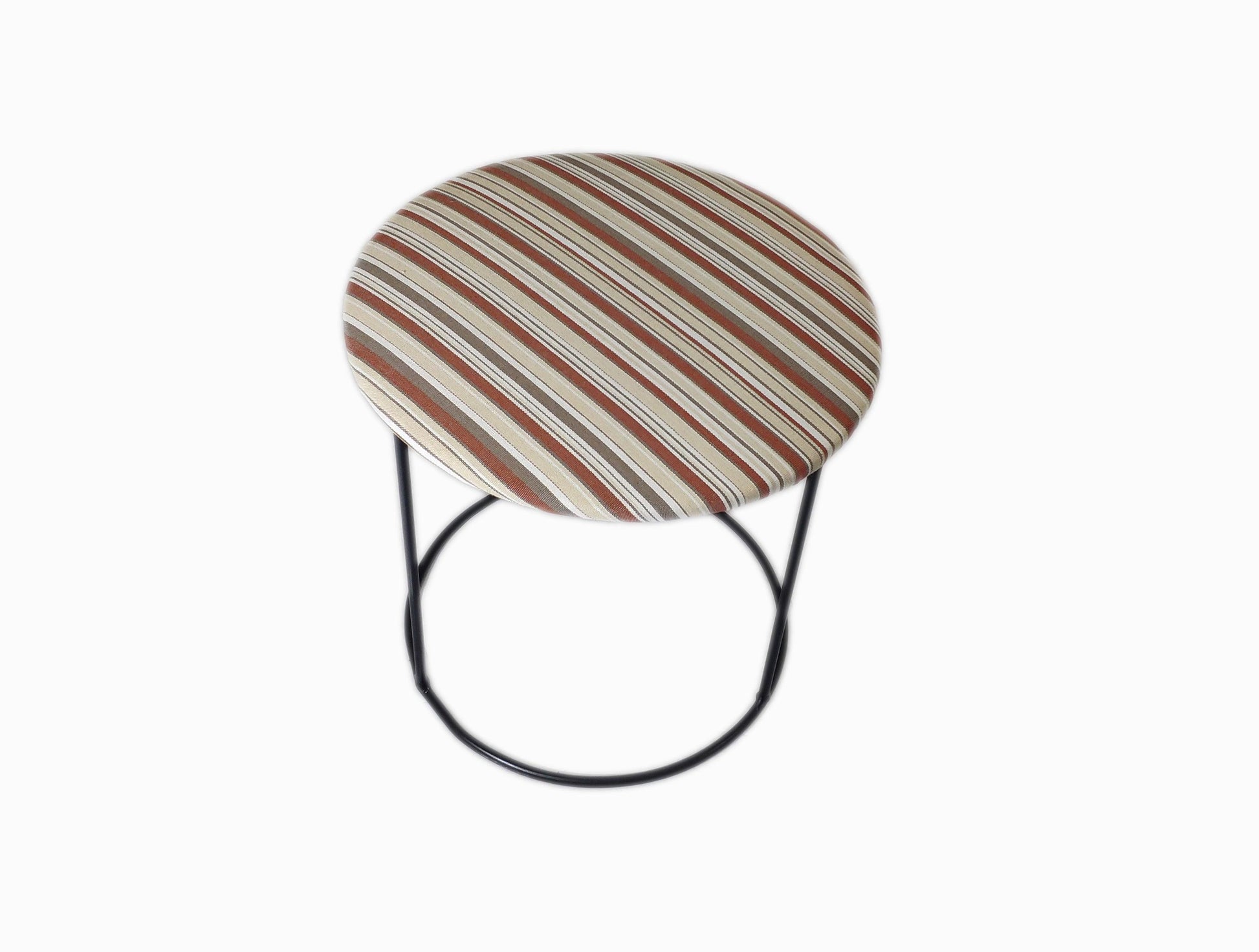 taburete redondo acolchado rayas de colores - Welderfire