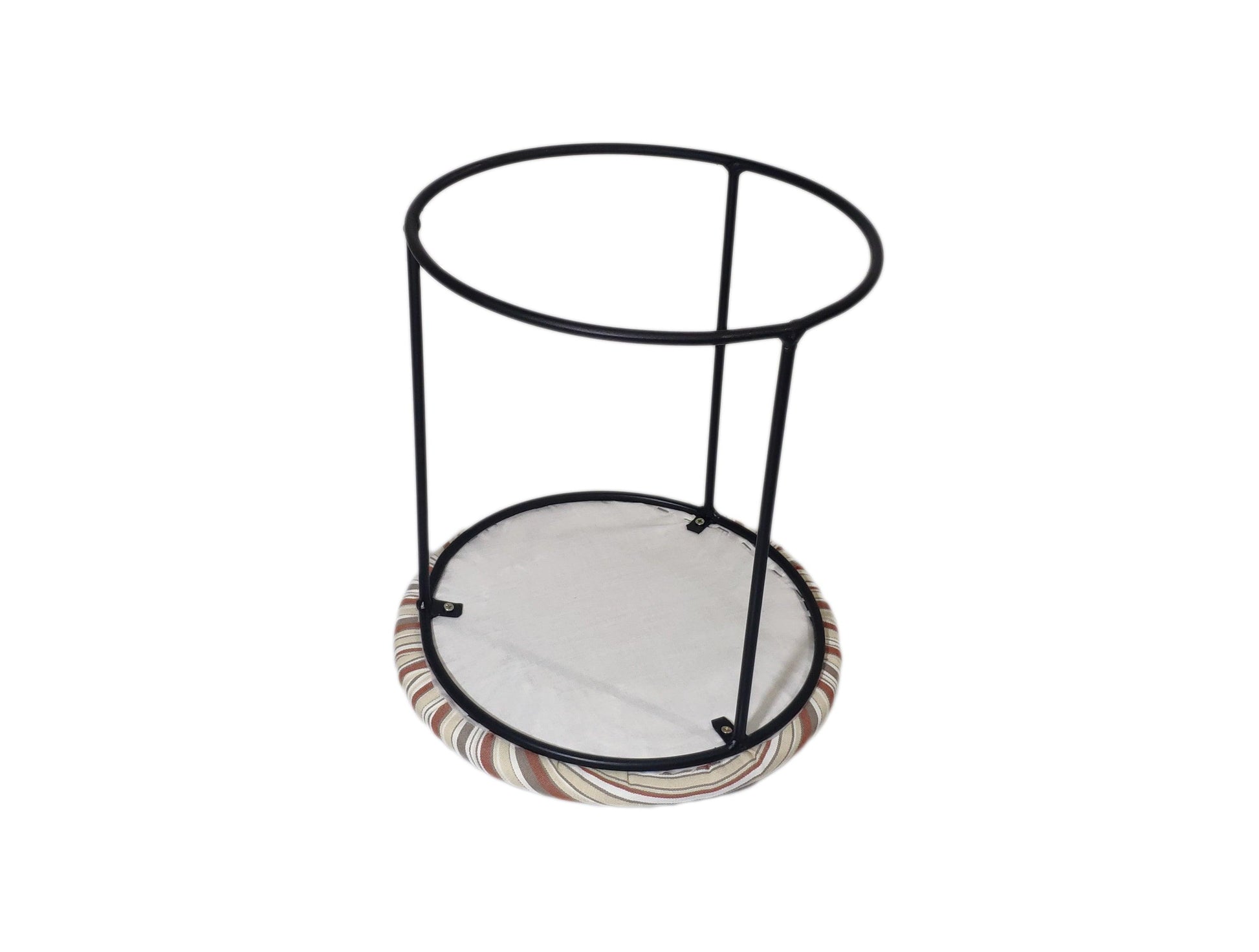 taburete redondo acolchado rayas de colores - Welderfire