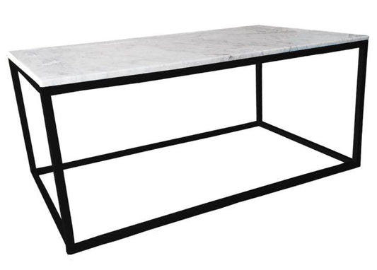 Mesa Negra de acero mármol. - Welderfire