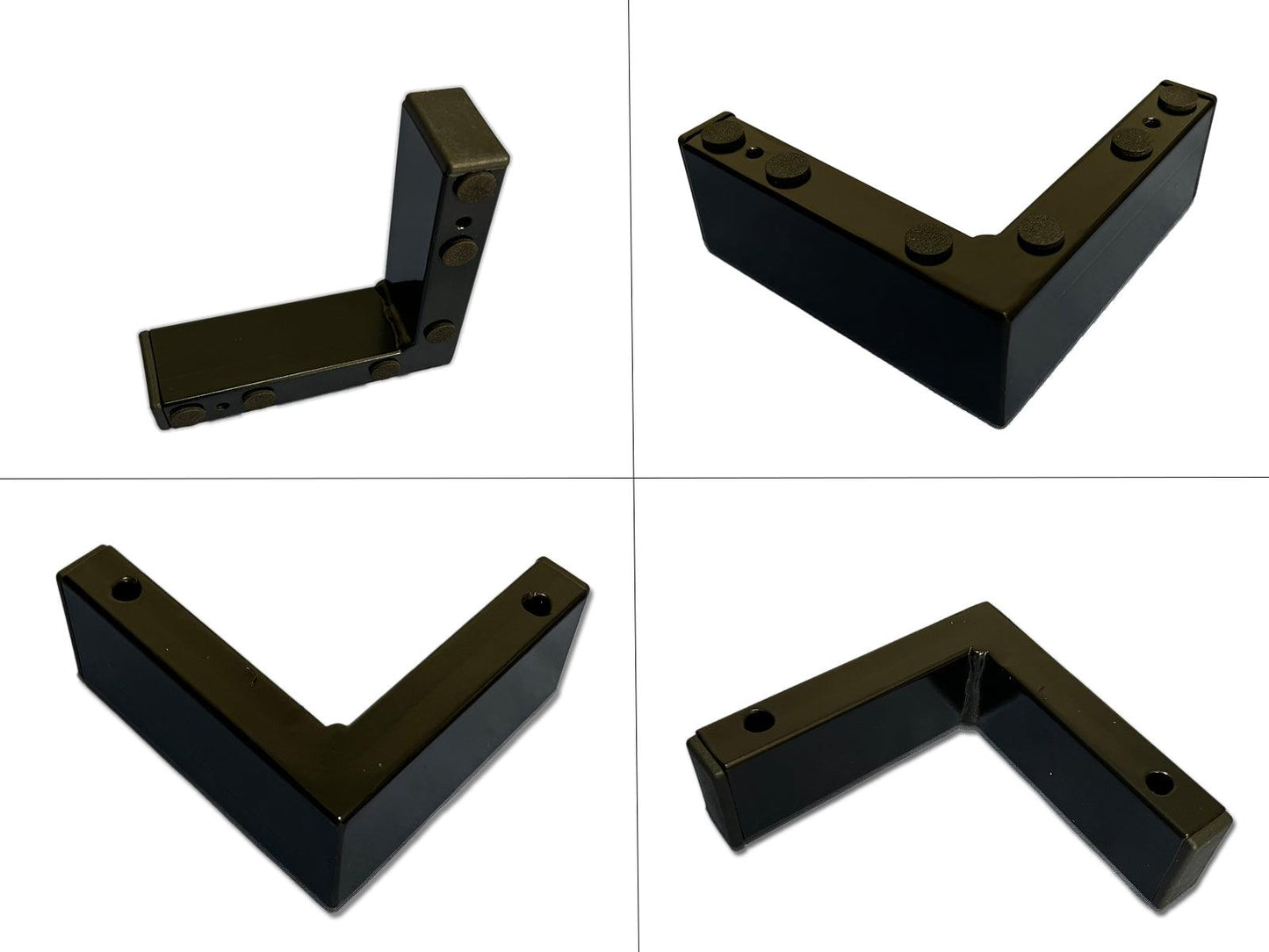 pata mueble metal negra escuadra acero sofa