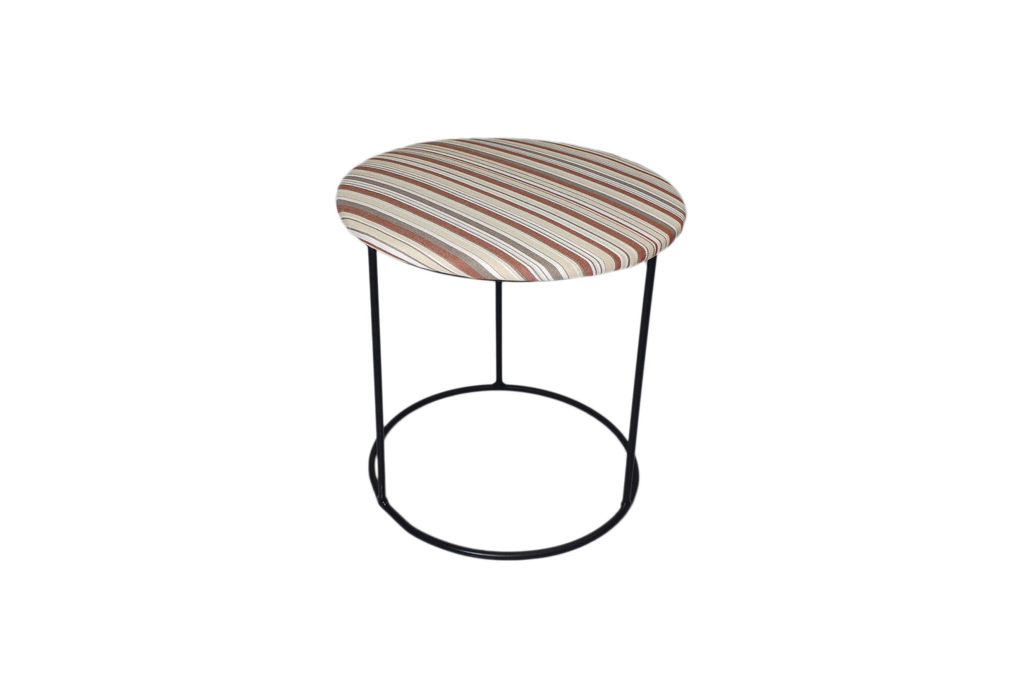 taburete redondo acolchado rayas de colores - Welderfire