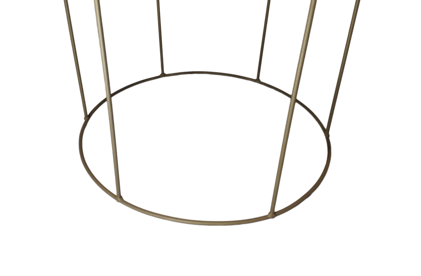 mesa redonda madera dorada - Welderfire