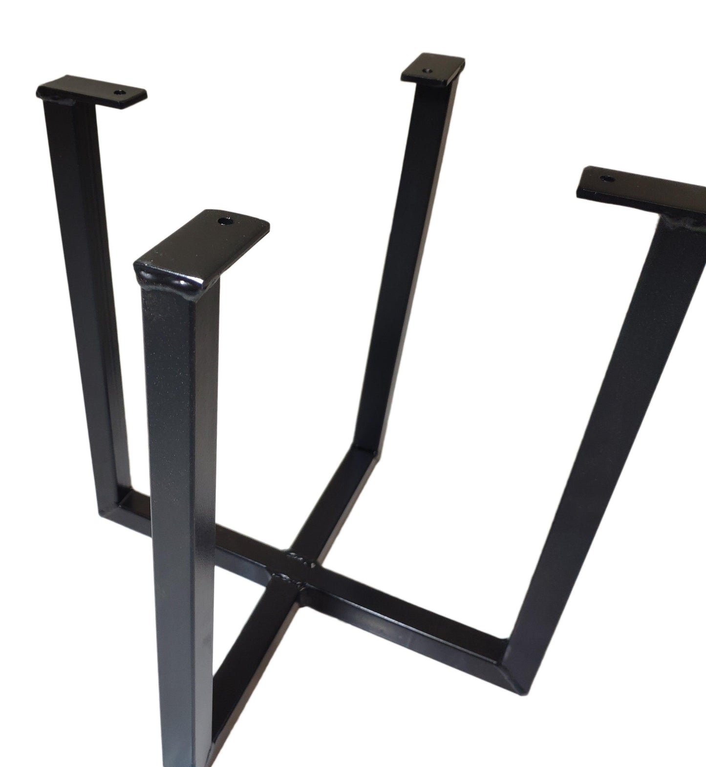 Taburete redondo en x madera pino natural - Welderfire
