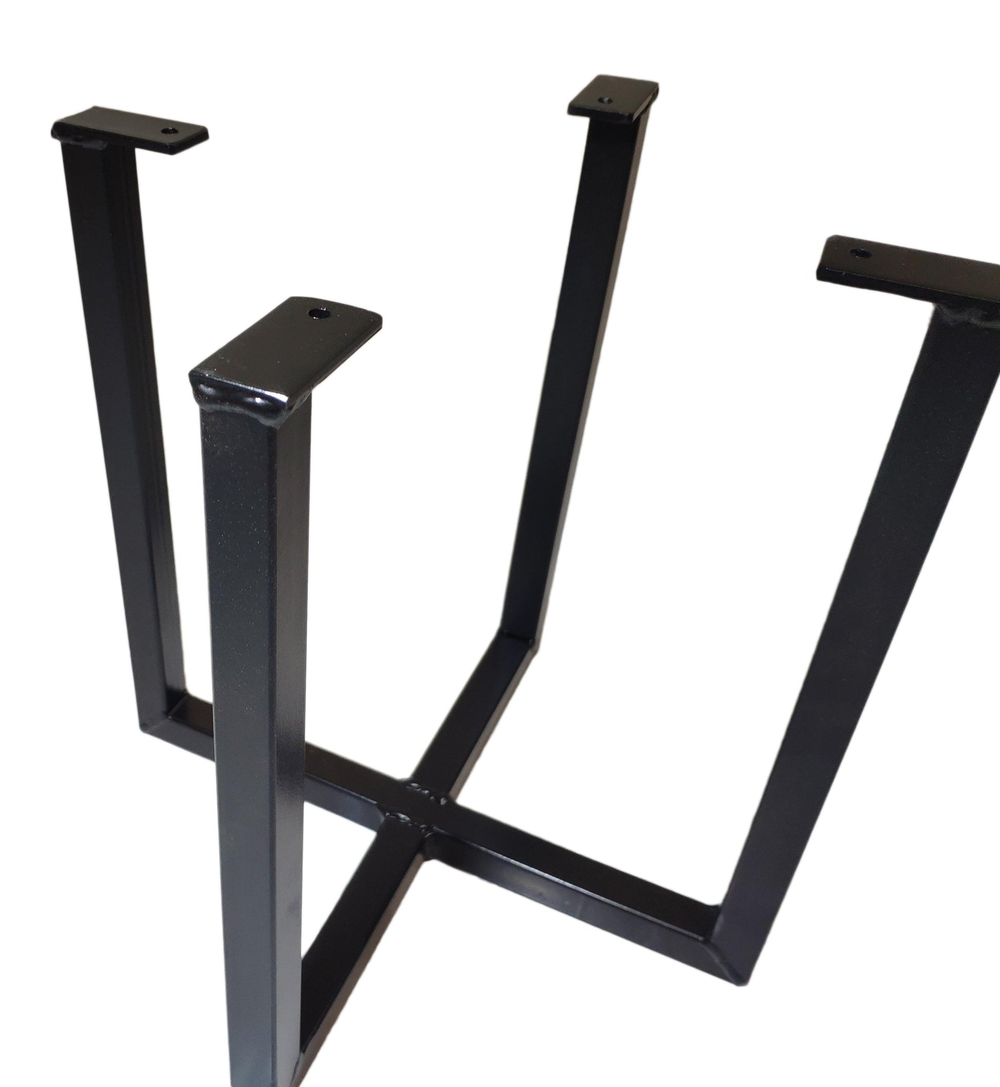 Taburete redondo en x madera pino natural - Welderfire