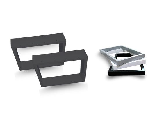 Conjunto patas mesa cuadradas tubo 8x2cm