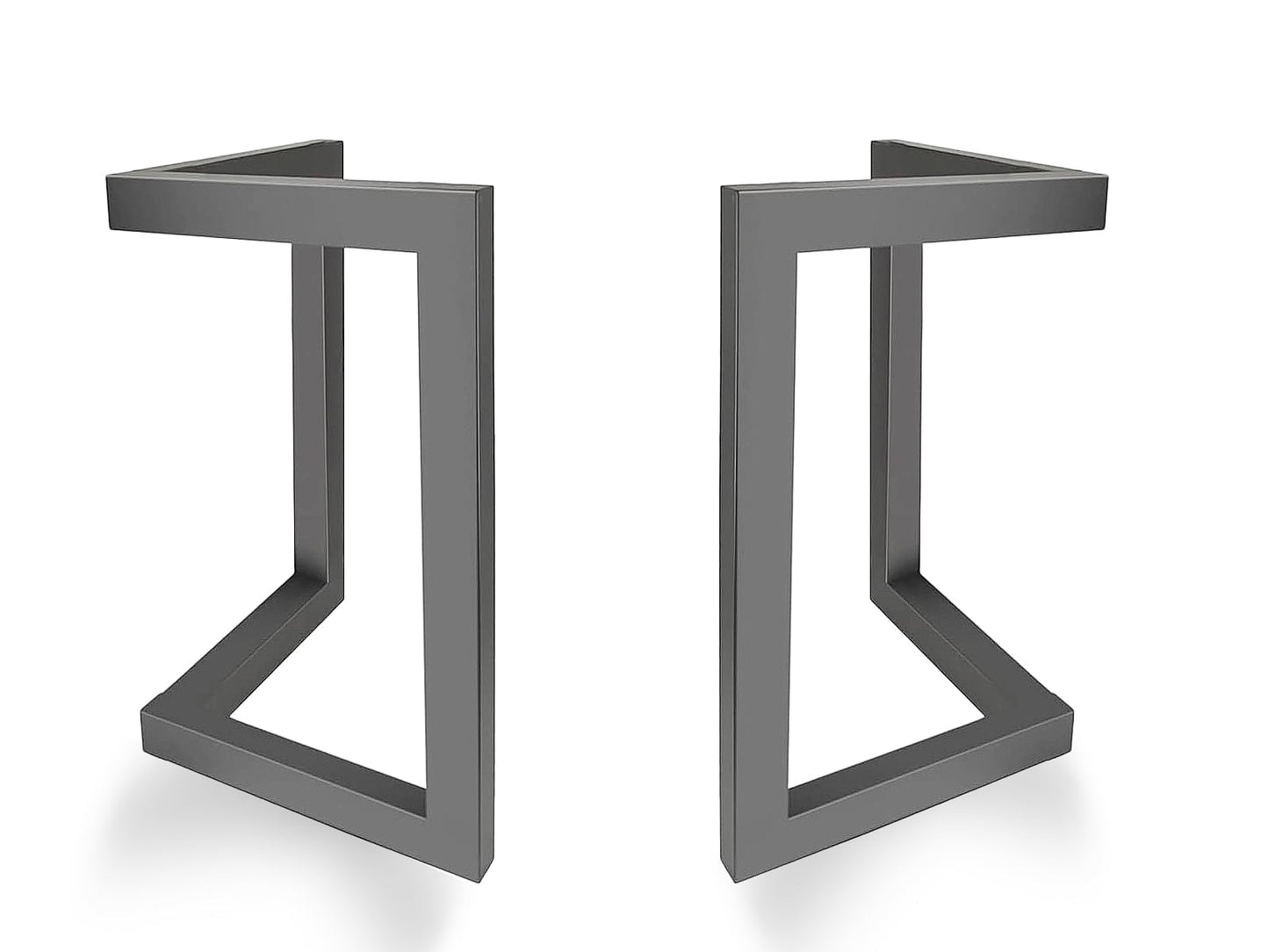 2 Patas mesa cuadradas en V tubo 3x3cm