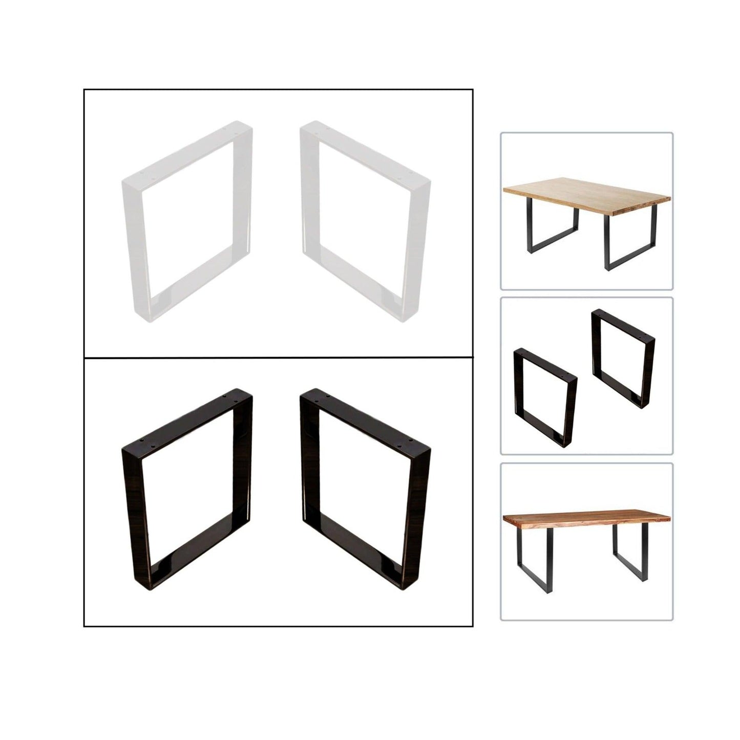 2und. Patas mesa pletina acero 40mm - Welderfire