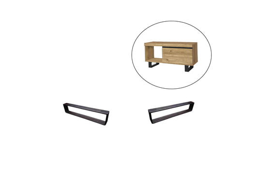2 patas mueble cuadradas de diseño moderno personalizables tubo 3x1cm
