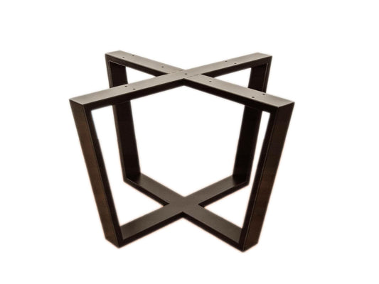 Patas Mesa Moderna en x tubo 3x1 cm altura 70cm - Welderfire