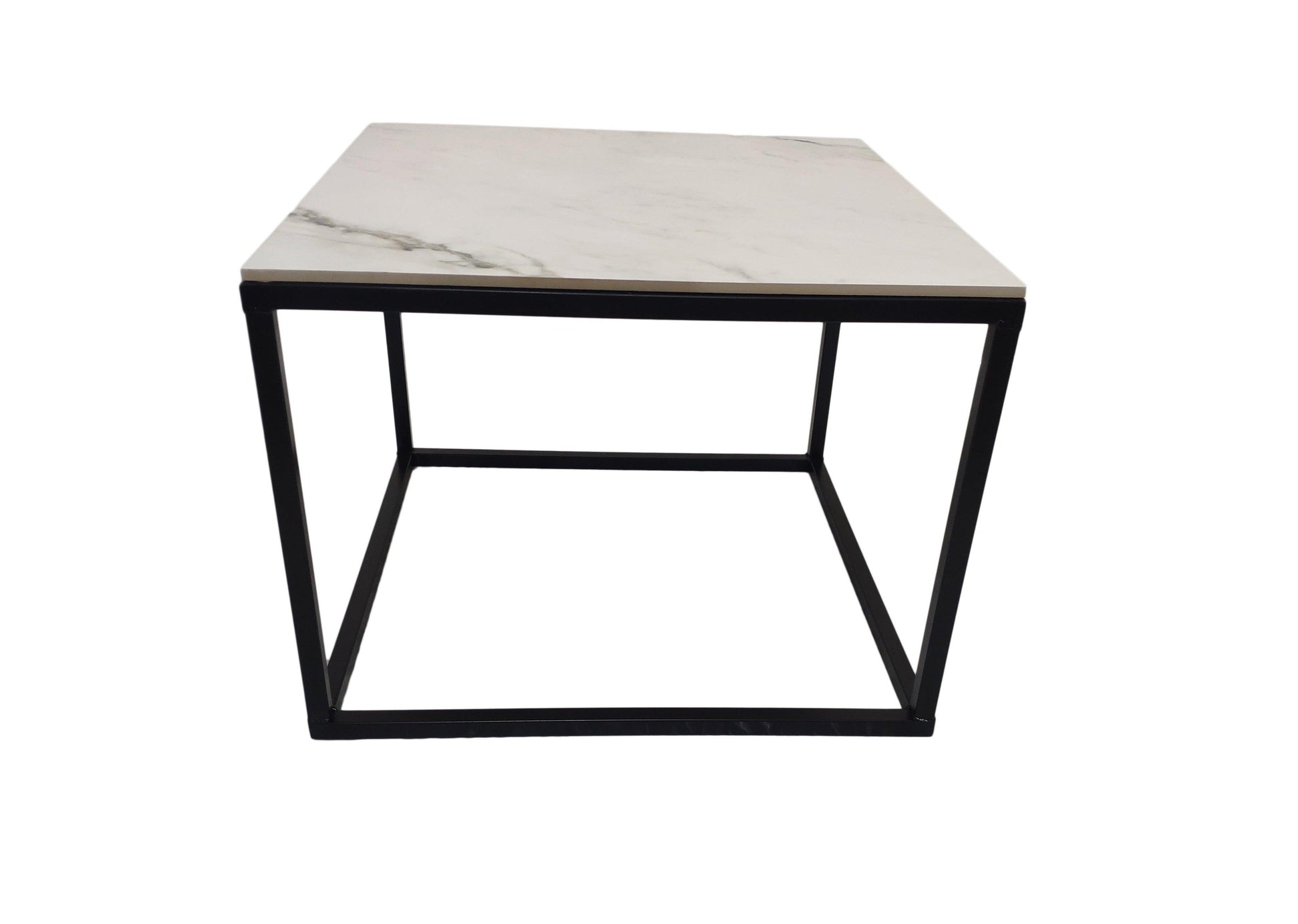 Mesa Negra de acero diseño mármol. - Welderfire