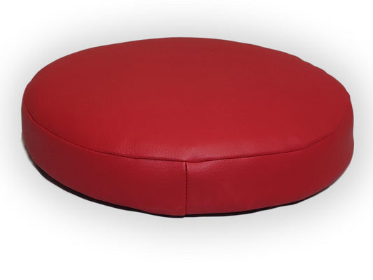 asiento redondo tapizado cuero sintético taburete bar a medida personalizable - Welderfire