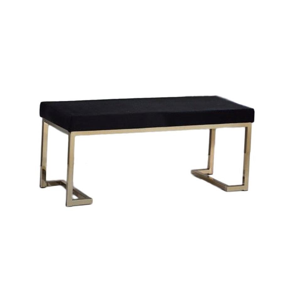 banco dorado acolchado cuero de diseño - Welderfire