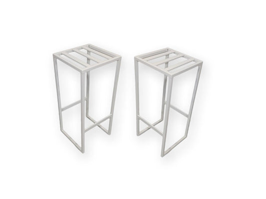 2 taburetes piscina blancos - Welderfire