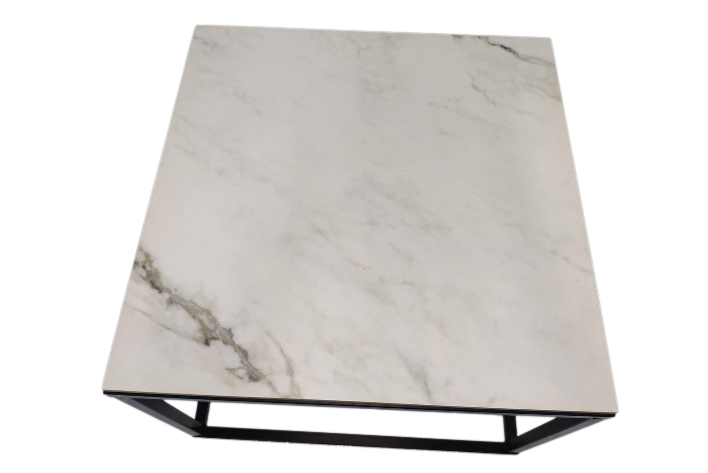 Mesa Negra de acero diseño mármol. - Welderfire