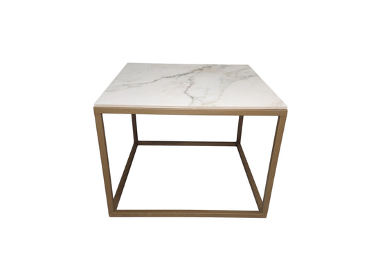 Mesa dorada de diseño mármol - Welderfire