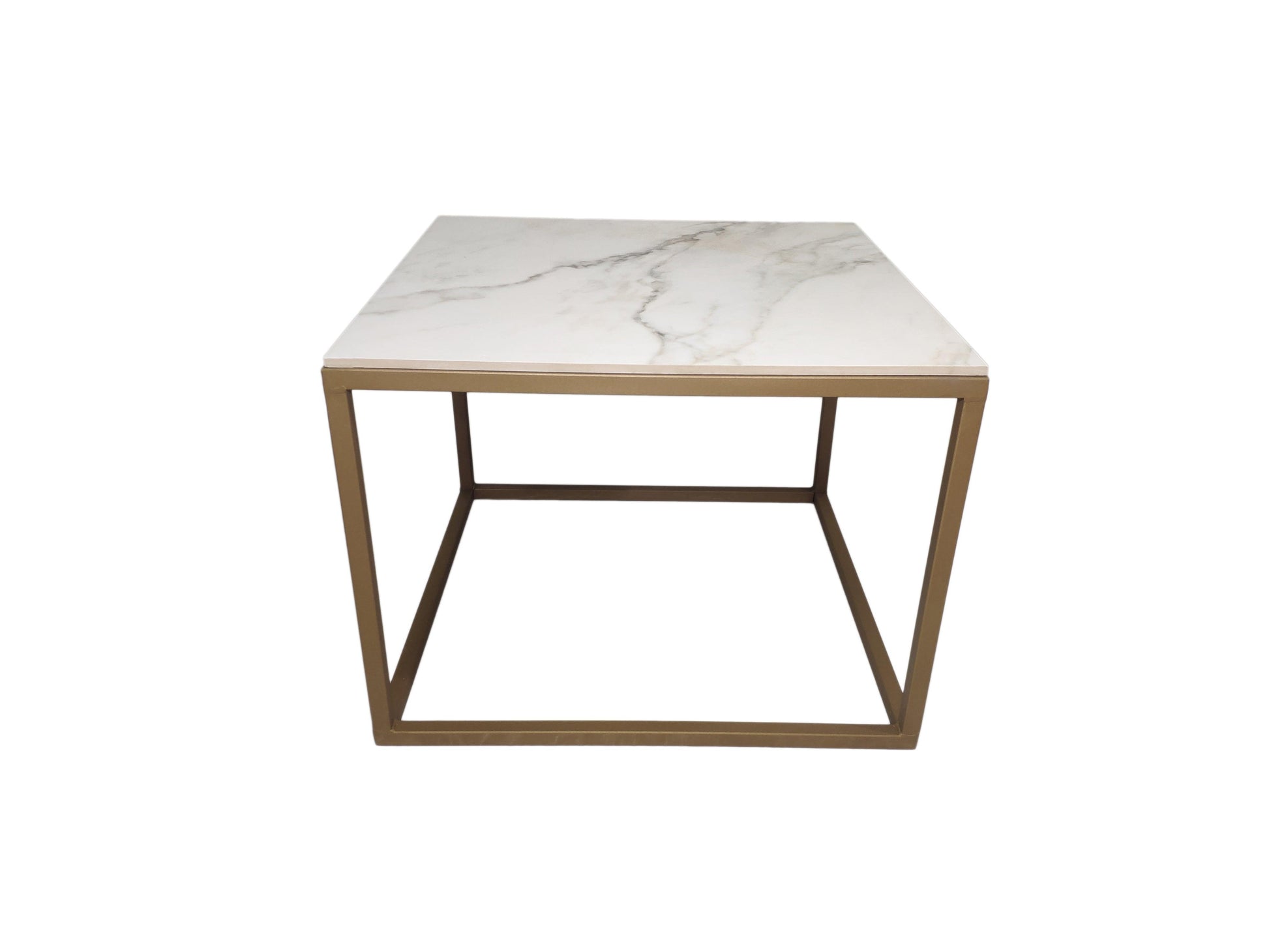 Mesa dorada de diseño mármol - Welderfire